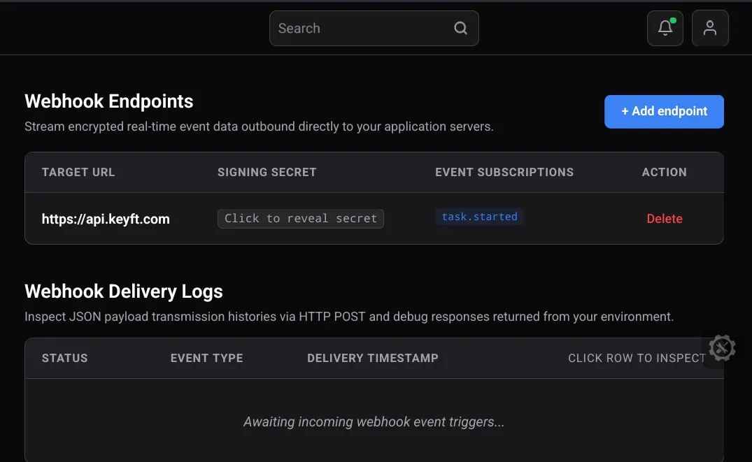 Webhook Infrastructure